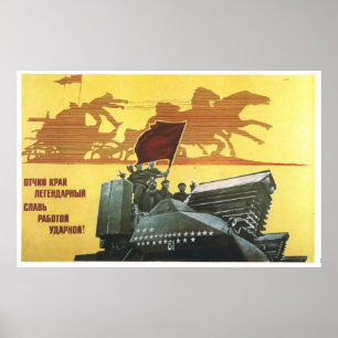 UdSSR CCCP Kalter Krieg Sowjetunion Gewerkschaft P Poster