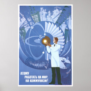 UdSSR CCCP Kalter Krieg Sowjetunion Gewerkschaft P Poster