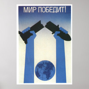 UdSSR CCCP Kalter Krieg Sowjetunion Gewerkschaft P Poster