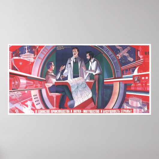 UdSSR CCCP Kalter Krieg Sowjetunion Gewerkschaft P Poster (Vorne)