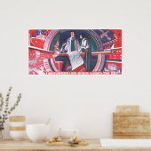 UdSSR CCCP Kalter Krieg Sowjetunion Gewerkschaft P Poster (Küche)