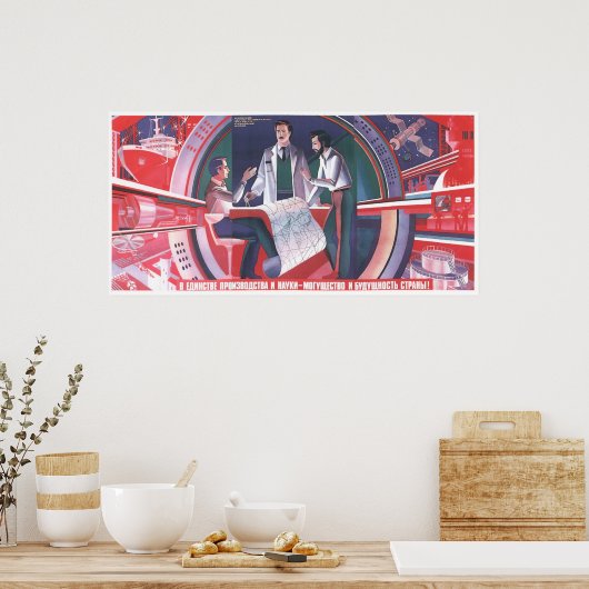 UdSSR CCCP Kalter Krieg Sowjetunion Gewerkschaft P Poster (Küche)