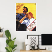 UdSSR CCCP Kalter Krieg Sowjetunion Gewerkschaft P Poster (Heimbüro)