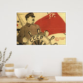 UdSSR CCCP Kalter Krieg Sowjetunion Gewerkschaft P Poster (Küche)
