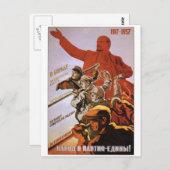 UdSSR CCCP Kalter Krieg Sowjetunion Gewerkschaft P Postkarte (Vorne/Hinten)