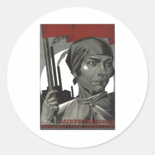 UdSSR CCCP Kalter Krieg Sowjetunion Gewerkschaft P Runder Aufkleber