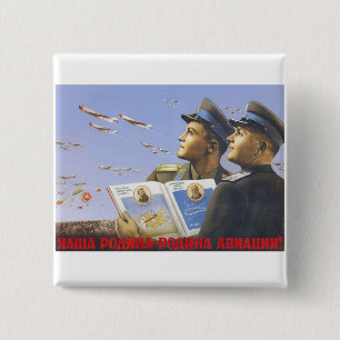 UdSSR CCCP Kalter Krieg Sowjetunion Propagandaplak Button