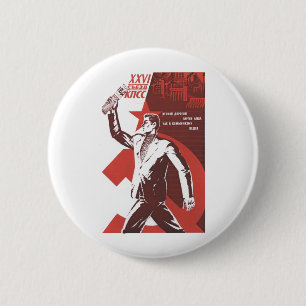 UdSSR CCCP Kalter Krieg Sowjetunion Propagandaplak Button