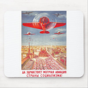 UdSSR CCCP Kalter Krieg Sowjetunion Propagandaplak Mousepad