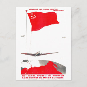 UdSSR CCCP Kalter Krieg Sowjetunion Propagandaplak Postkarte