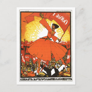 UdSSR CCCP Kalter Krieg Sowjetunion Propagandaplak Postkarte
