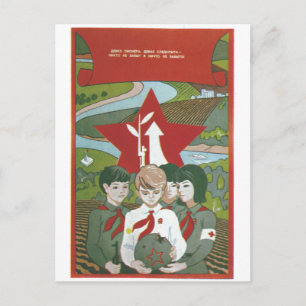 UdSSR CCCP Kalter Krieg Sowjetunion Propagandaplak Postkarte