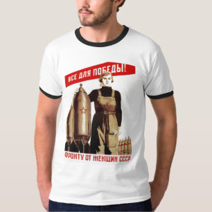 UdSSR CCCP Kalter Krieg Sowjetunion Propagandaplak T-Shirt