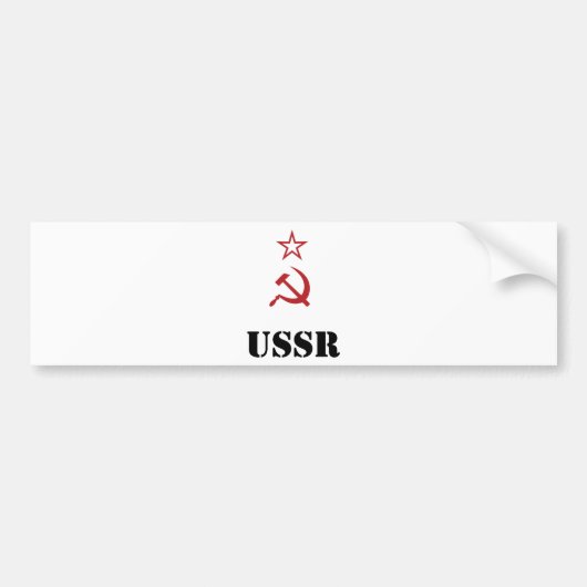 UDSSR/CCCP/URSS AUTOAUFKLEBER (Vorne)