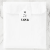 UdSSR / CCCP / URSS Runder Aufkleber (Tasche)