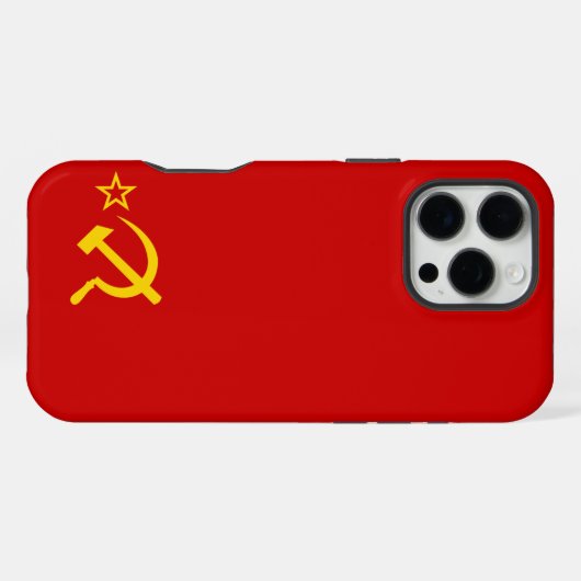 UdSSR FLAG iPhone Hülle (Rückseite (Horizontal))
