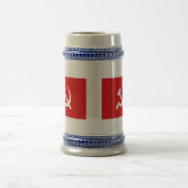 UDSSR-Flagge Bierglas (Mittel)