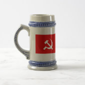 UDSSR-Flagge Bierglas (Links)
