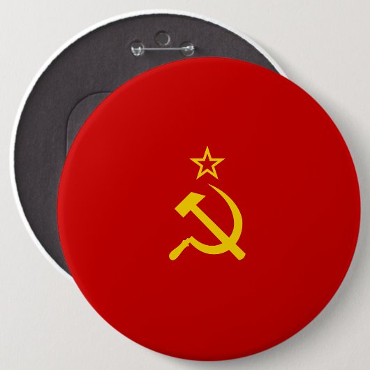 UdSSR-Flagge Button (Vorne & Hinten)