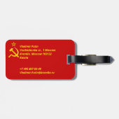 UdSSR-Flagge Gepäckanhänger (Rückseite horizontal)