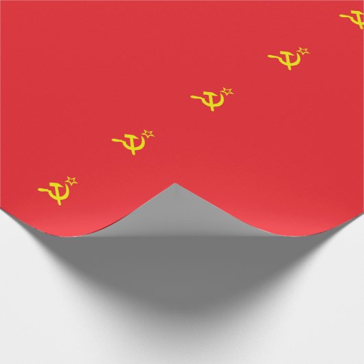 UdSSR-Flagge Geschenkpapier (Ecke)