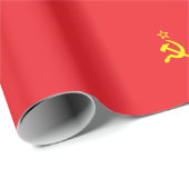 UdSSR-Flagge Geschenkpapier (Rolleneckpunkt)