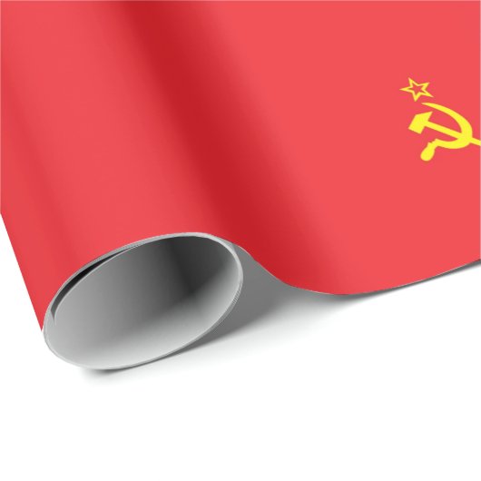 UdSSR-Flagge Geschenkpapier (Rolleneckpunkt)