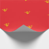 UdSSR-Flagge Geschenkpapier (Ecke)