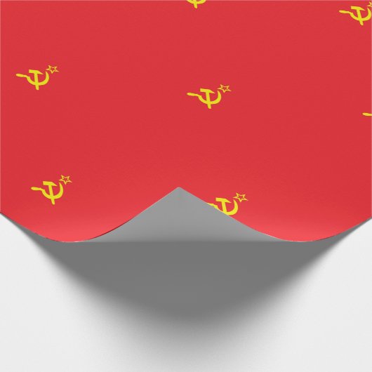 UdSSR-Flagge Geschenkpapier (Ecke)