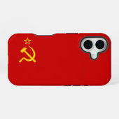 UdSSR-Flagge iPhone 16 Hülle (Rückseite (Horizontal))