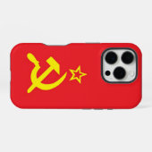 UdSSR-Flagge iPhone Hülle (Rückseite (Horizontal))