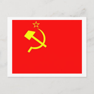 UdSSR-Flagge Postkarte