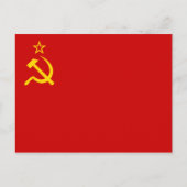 UdSSR-Flagge Postkarte (Vorderseite)