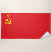 UdSSR-Flagge Strandtuch (Vorderseite)