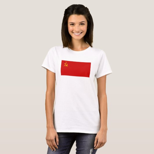 UdSSR-Flagge T-Shirt (Vorne ganz)