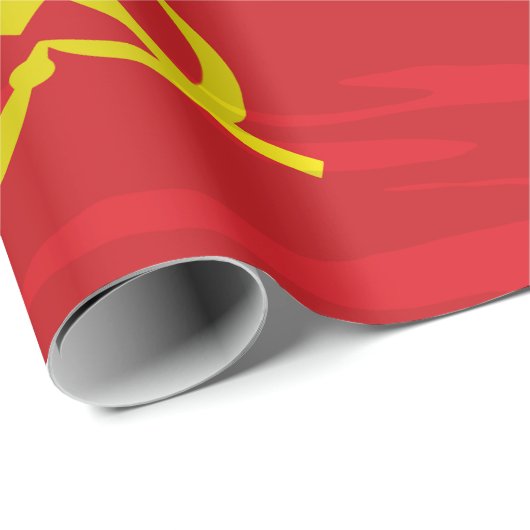 UDSSR-Flaggen-Packpapier Geschenkpapier (Rolleneckpunkt)