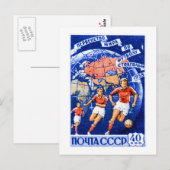 UdSSR-Fußball Postkarte (Vorne/Hinten)