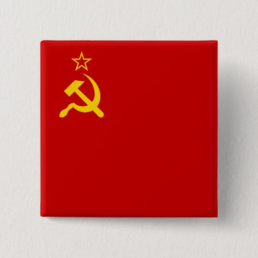 UdSSR-Gewerkschaft Flagge Kommunistische Sichel un Button (Vorderseite)