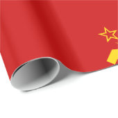 UdSSR-Gewerkschaft Flagge Kommunistische Sichel un Geschenkpapier (Rolleneckpunkt)