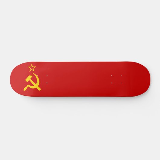 UdSSR-Gewerkschaft Flagge Kommunistische Sichel un Skateboard (Horizontal)