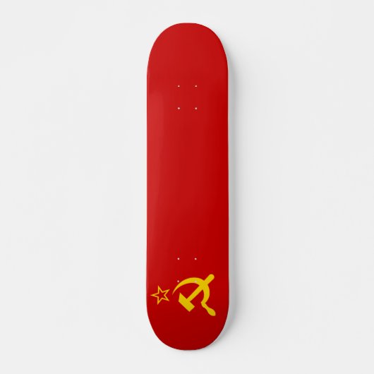 UdSSR-Gewerkschaft Flagge Kommunistische Sichel un Skateboard (Vorne)