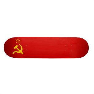 UdSSR-Gewerkschaft Flagge Kommunistische Sichel un Skateboard