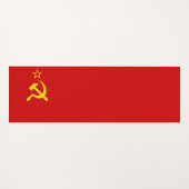 UdSSR-Gewerkschaft Flagge Kommunistische Sichel un Yogamatte (Vorderseite (Horizontal))