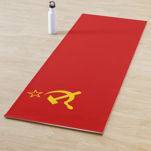 UdSSR-Gewerkschaft Flagge Kommunistische Sichel un Yogamatte (Beispiel)