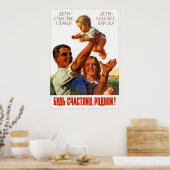 UdSSR Gewerkschaft Parenthood 1956 Poster (Küche)