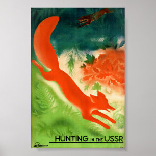 UdSSR Jagd Restauriert Vintage Reiseposter Poster