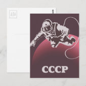 UdSSR Kosmonaut Postkarte (Vorne/Hinten)