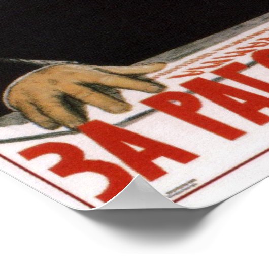 UdSSR-Propaganda Nikita Chruschtschow 1962 Poster (Ecke)