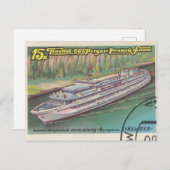 UdSSR-Schiff Valery Kuibyshev Postkarte (Vorne/Hinten)