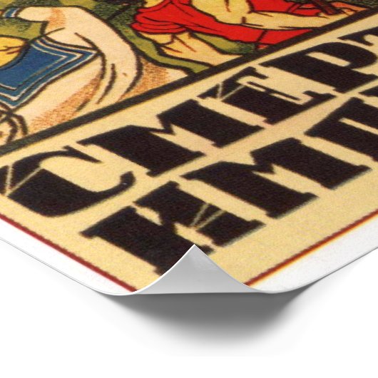 UdSSR, sowjetische bolschewistische Propaganda 191 Poster (Ecke)